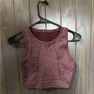 Women's Sleeveless Ribbed Top - Purple